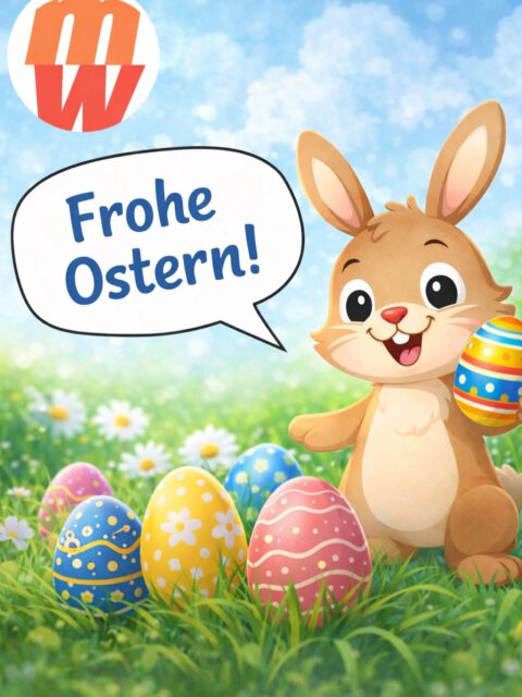Frohe Ostern vom Club Mehrwerte 🐣🌼
Wir wünschen euch entspannte Feiertage, viel Sonne und schöne Stunden mit euren Lieblingsmenschen.
Genießt die Zeit und lasst es euch gut gehen! 😊